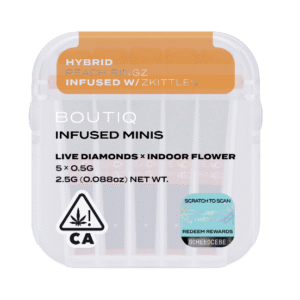 Boutiq Infused Minis Pre Rolls Peach Ringz x Zkittles
